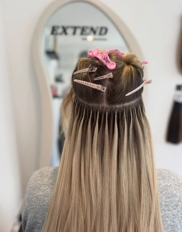 Extensions being fitted in neat sections